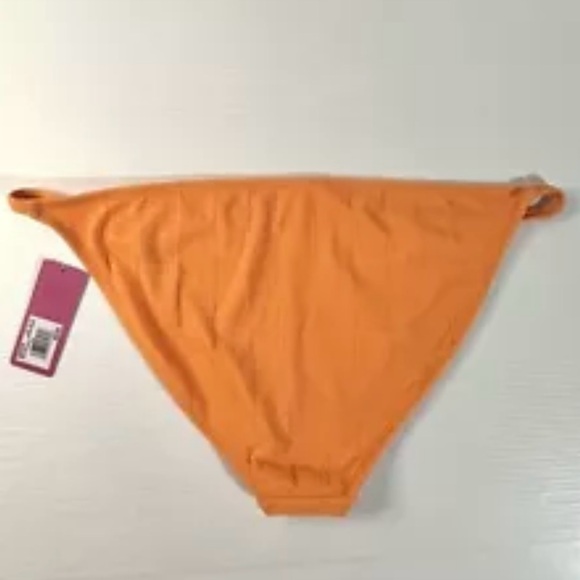 Ninety-Nine Degrees Orange Crinkle Bikini Set ~ Bralette Top ~ Size XXL (19) NWT - Picture 6 of 16